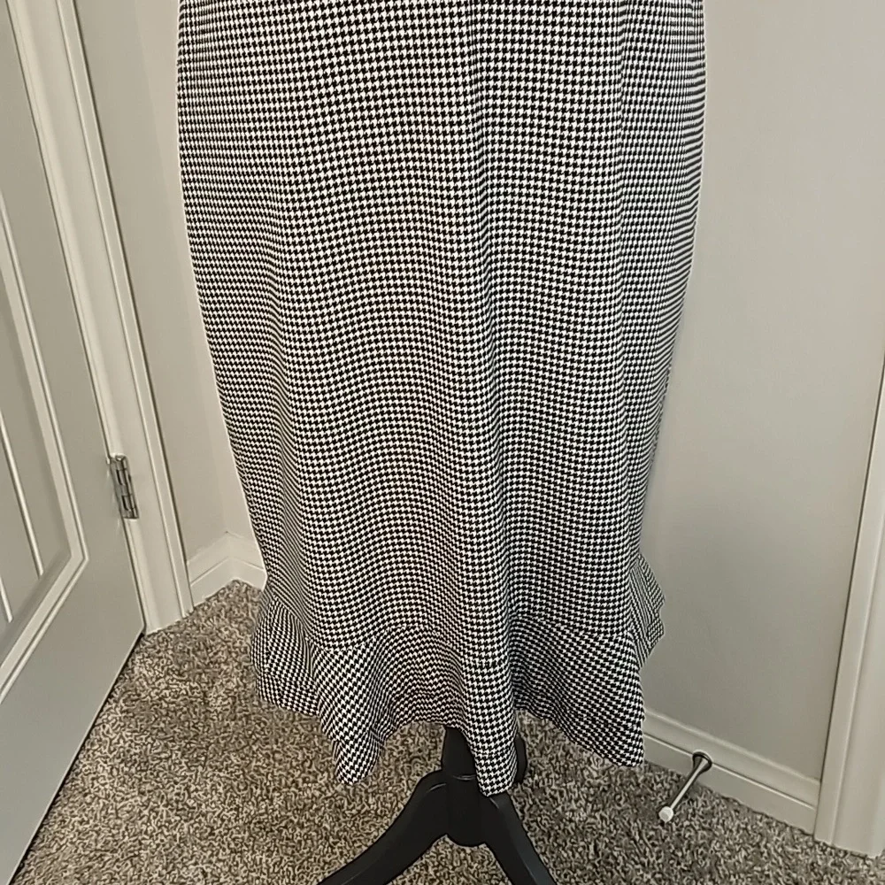 Ann Taylor Black/White Checked Dress - Picture 3 of 4